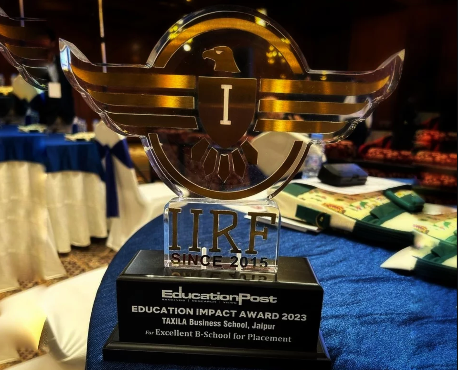 Taxila Business School को IIRF Education Impact Award 2023 से सम्मानित किया गया
